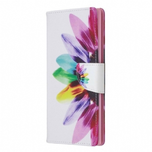 Flip Case Für Samsung Galaxy Note 10 Plus Aquarell Blume