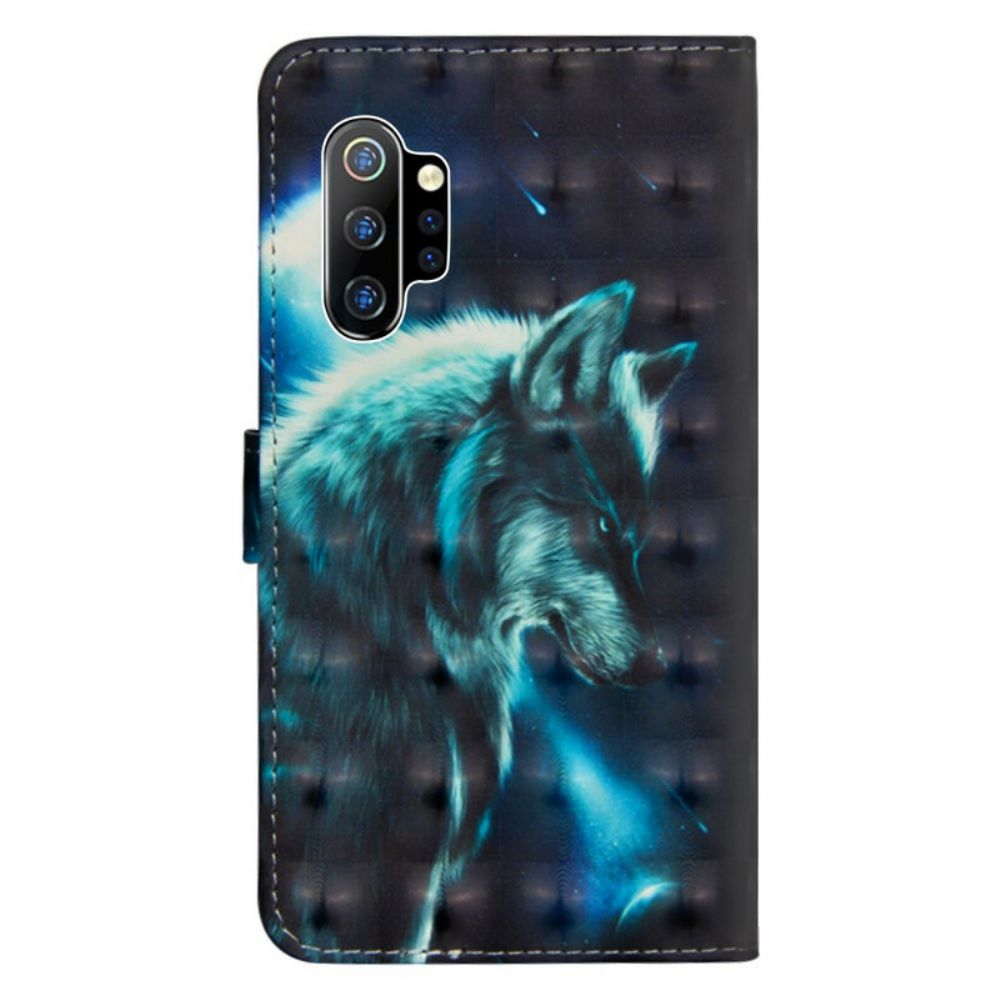 Flip Case Für Samsung Galaxy Note 10 Plus Majestätischer Wolf