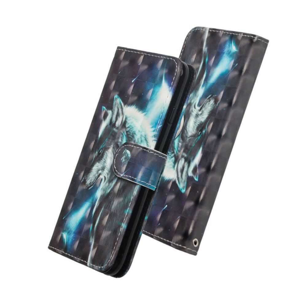 Flip Case Für Samsung Galaxy Note 10 Plus Majestätischer Wolf