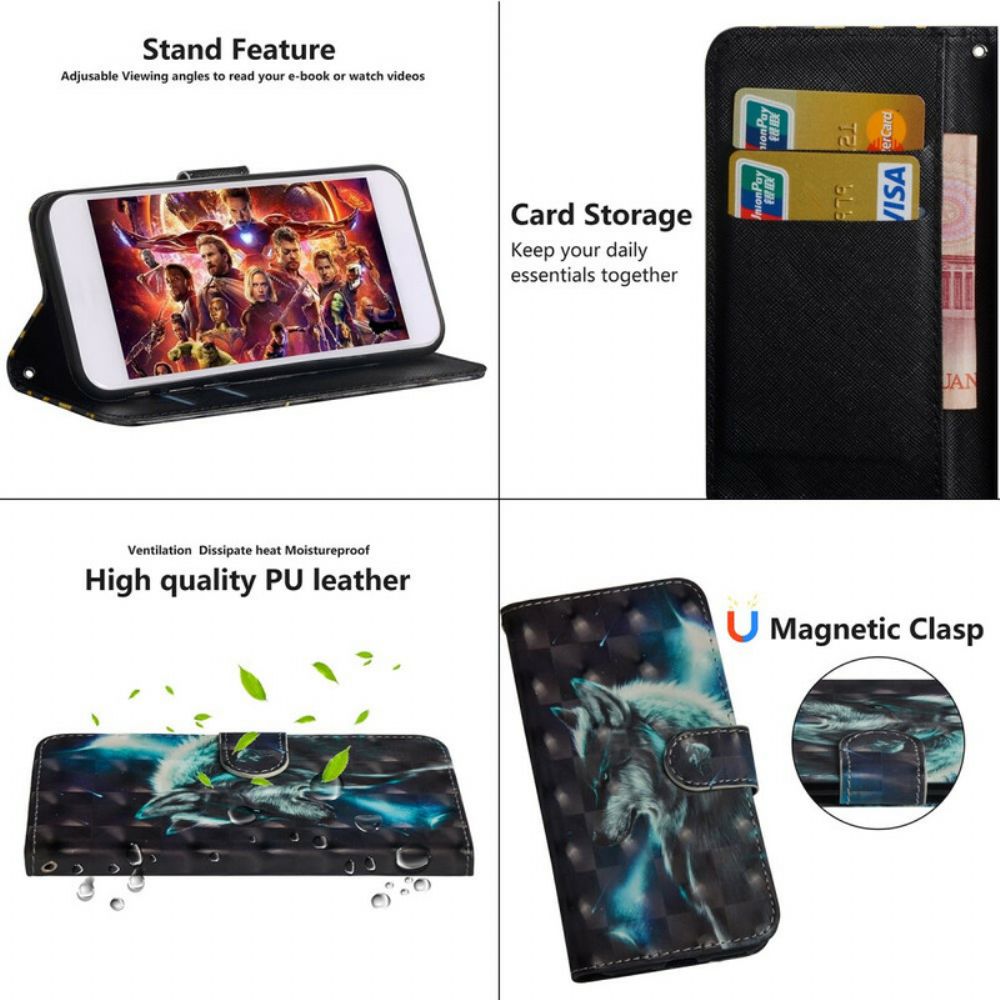 Flip Case Für Samsung Galaxy Note 10 Plus Majestätischer Wolf