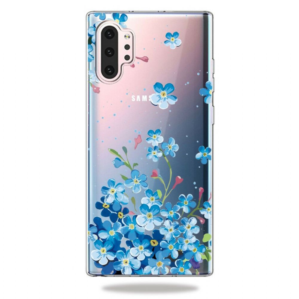 Hülle Für Samsung Galaxy Note 10 Plus Blaue Blumen