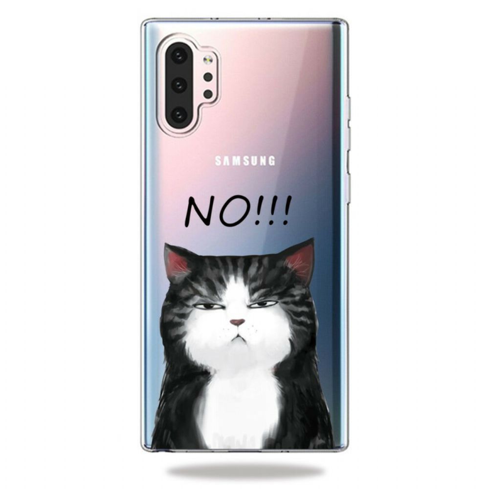 Hülle Für Samsung Galaxy Note 10 Plus Die Katze Die Nein Sagt