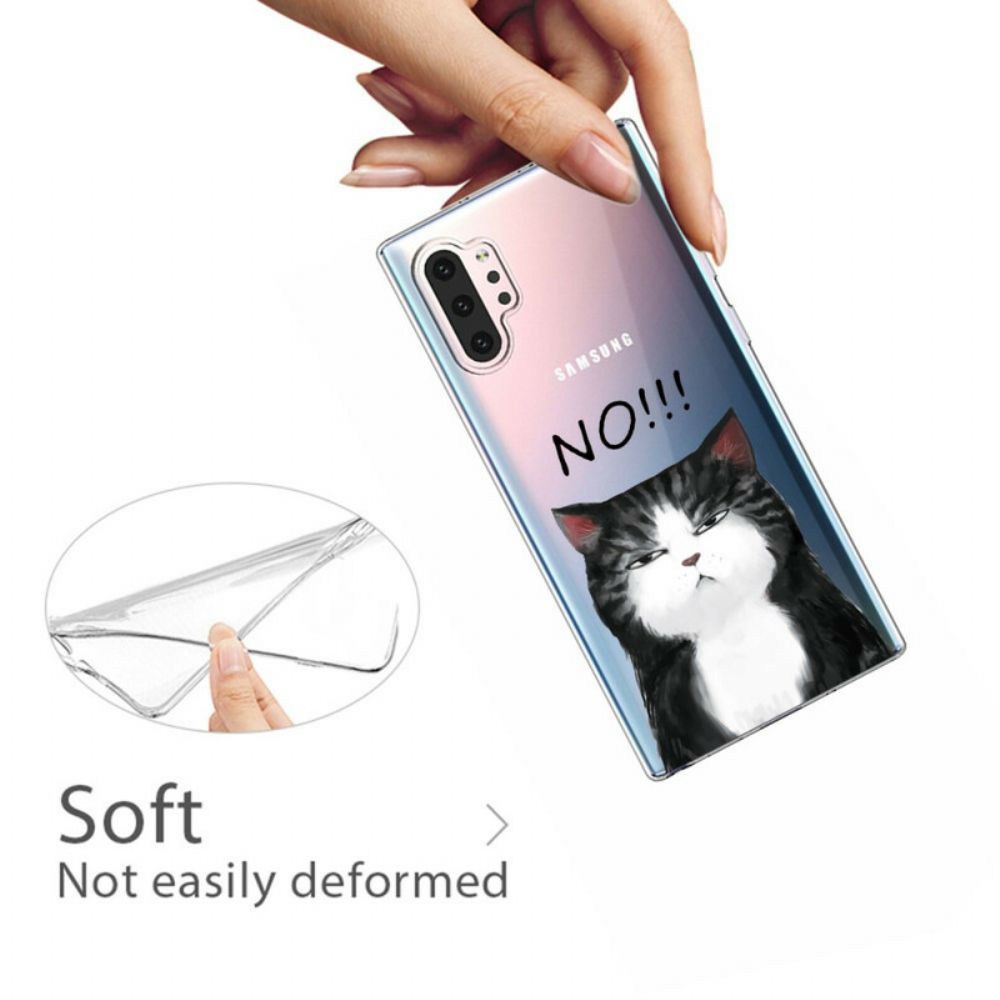 Hülle Für Samsung Galaxy Note 10 Plus Die Katze Die Nein Sagt