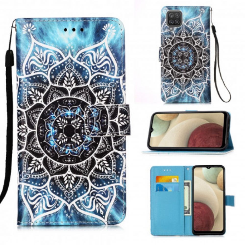 Flip Case Für Samsung Galaxy A12 / M12 Mandala Im Himmel