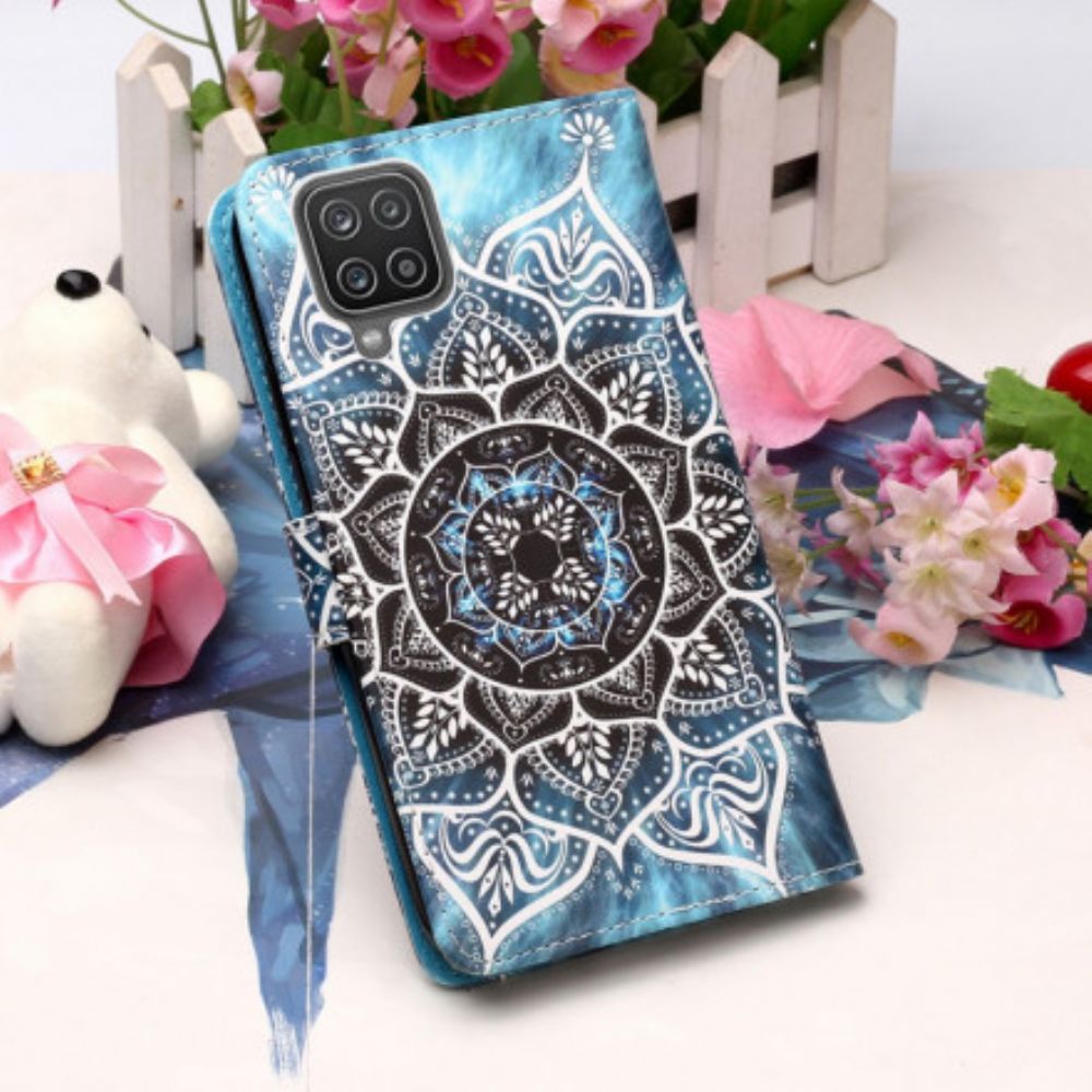 Flip Case Für Samsung Galaxy A12 / M12 Mandala Im Himmel