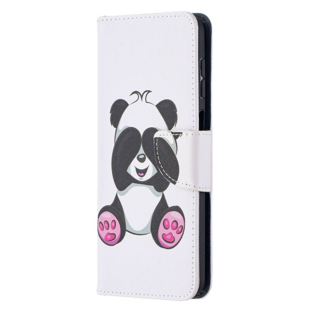 Flip Case Für Samsung Galaxy A12 / M12 Panda-spaß