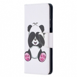 Flip Case Für Samsung Galaxy A12 / M12 Panda-spaß