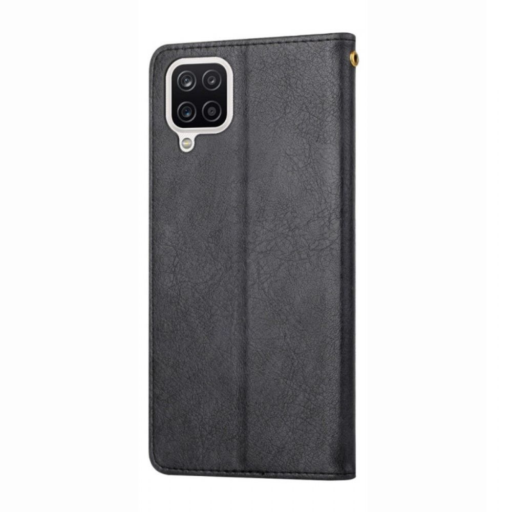 Flip Case Für Samsung Galaxy A12 / M12 Silhouette Aus Kunstleder