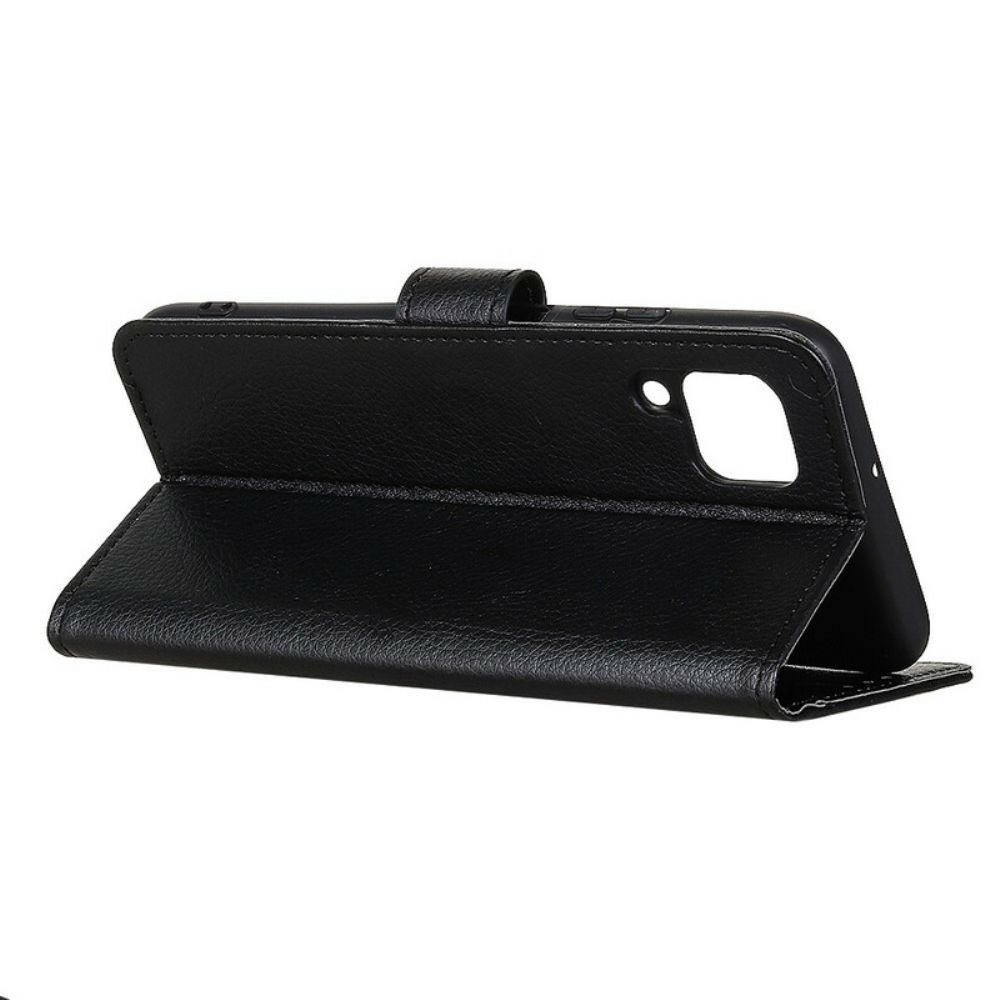 Flip Case Für Samsung Galaxy A12 / M12 Traditionell Litschi