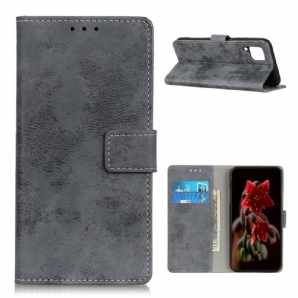 Flip Case Für Samsung Galaxy A12 / M12 Vintage Kunstleder