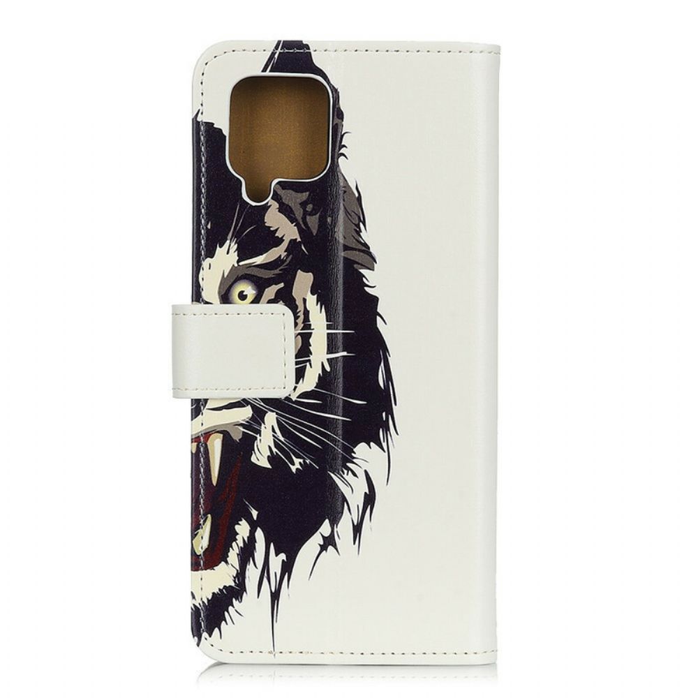 Flip Case Für Samsung Galaxy A12 / M12 Wilder Tiger