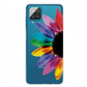 Handyhülle Für Samsung Galaxy A12 / M12 Bunte Blume