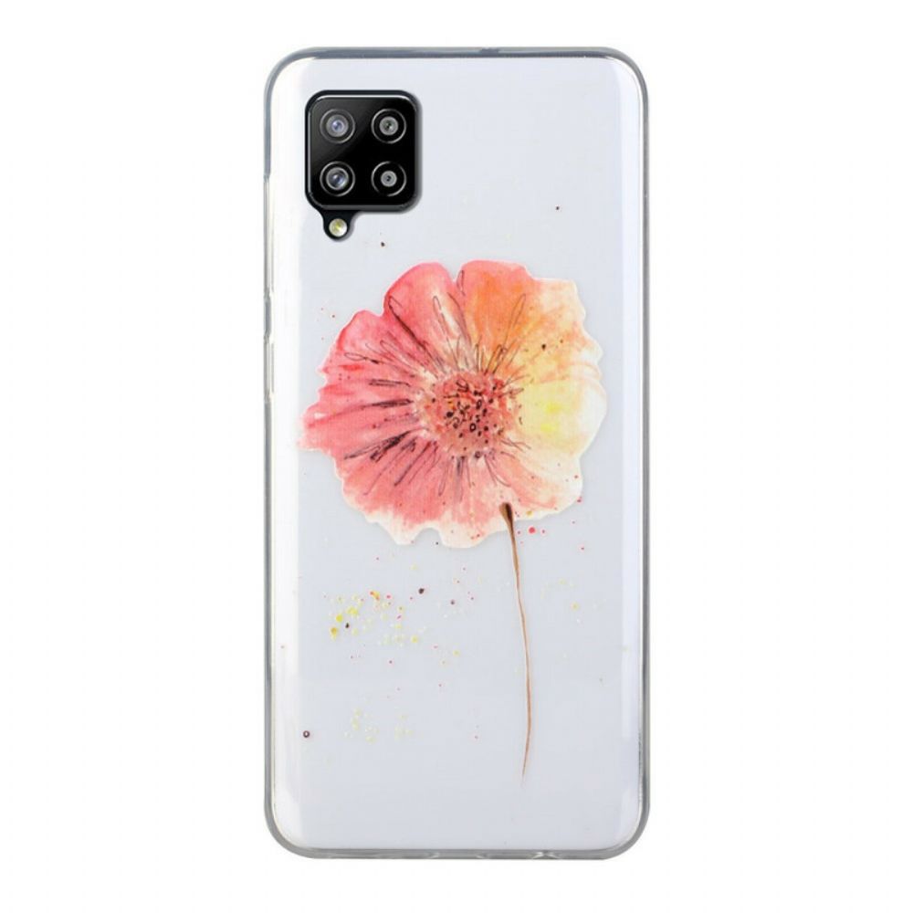 Handyhülle Für Samsung Galaxy A12 / M12 Nahtloses Aquarell-blumenmuster