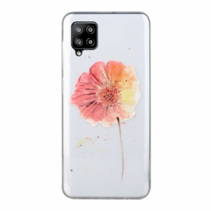 Handyhülle Für Samsung Galaxy A12 / M12 Nahtloses Aquarell-blumenmuster