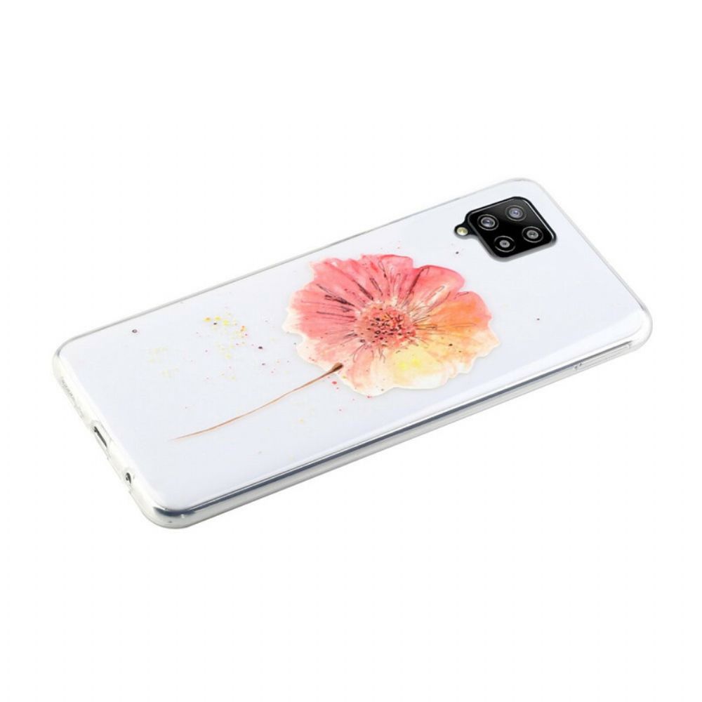 Handyhülle Für Samsung Galaxy A12 / M12 Nahtloses Aquarell-blumenmuster