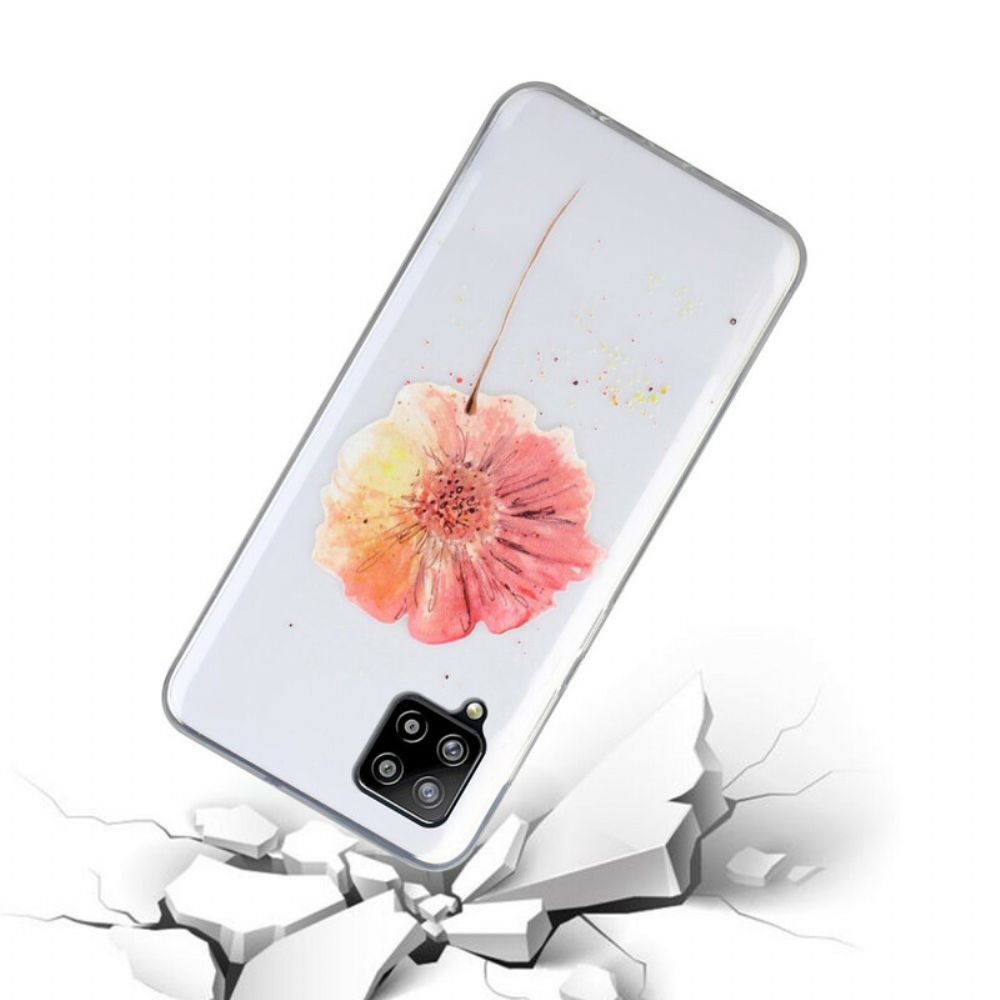 Handyhülle Für Samsung Galaxy A12 / M12 Nahtloses Aquarell-blumenmuster