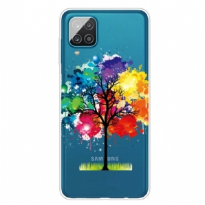 Handyhülle Für Samsung Galaxy A12 / M12 Transparenter Aquarellbaum