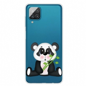 Handyhülle Für Samsung Galaxy A12 / M12 Transparenter Trauriger Panda