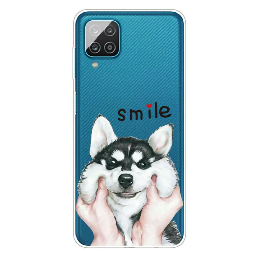 Hülle Für Samsung Galaxy A12 / M12 Lächle Hund