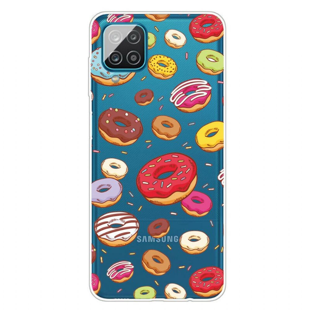 Hülle Für Samsung Galaxy A12 / M12 Liebe Donuts