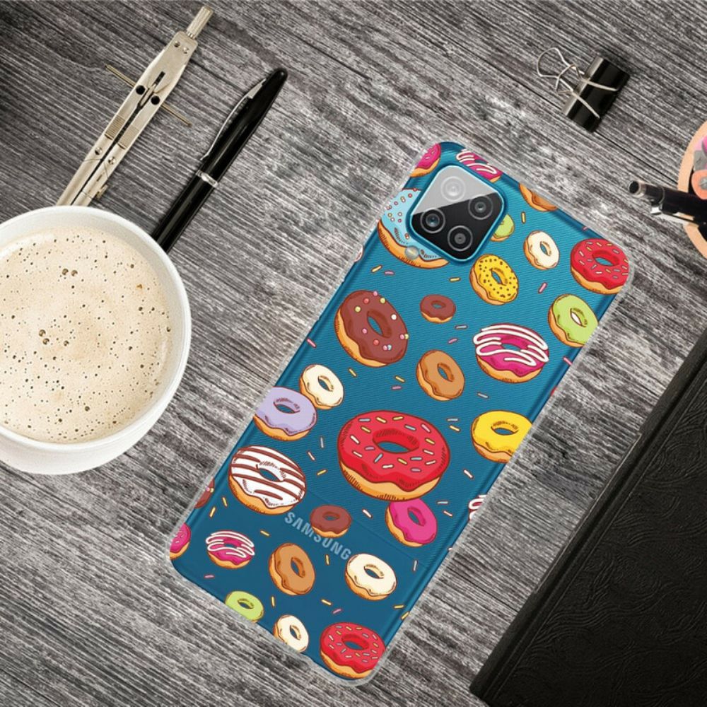 Hülle Für Samsung Galaxy A12 / M12 Liebe Donuts