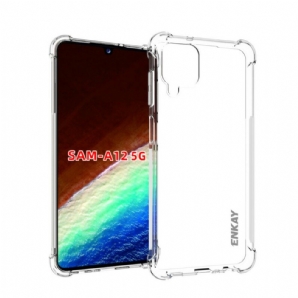 Hülle Für Samsung Galaxy A12 / M12 Transparenter Enkay