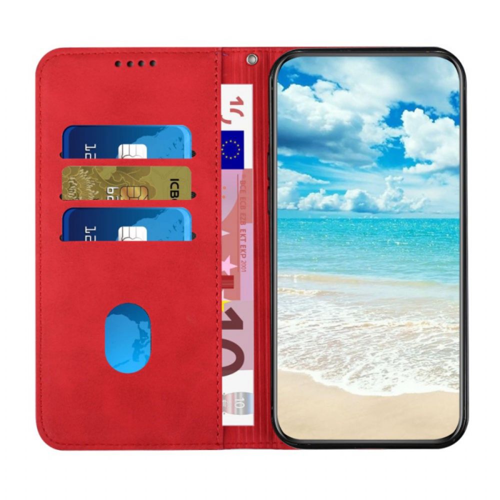 Schutzhülle Für Samsung Galaxy A12 / M12 Flip Case Geo-leder-effekt