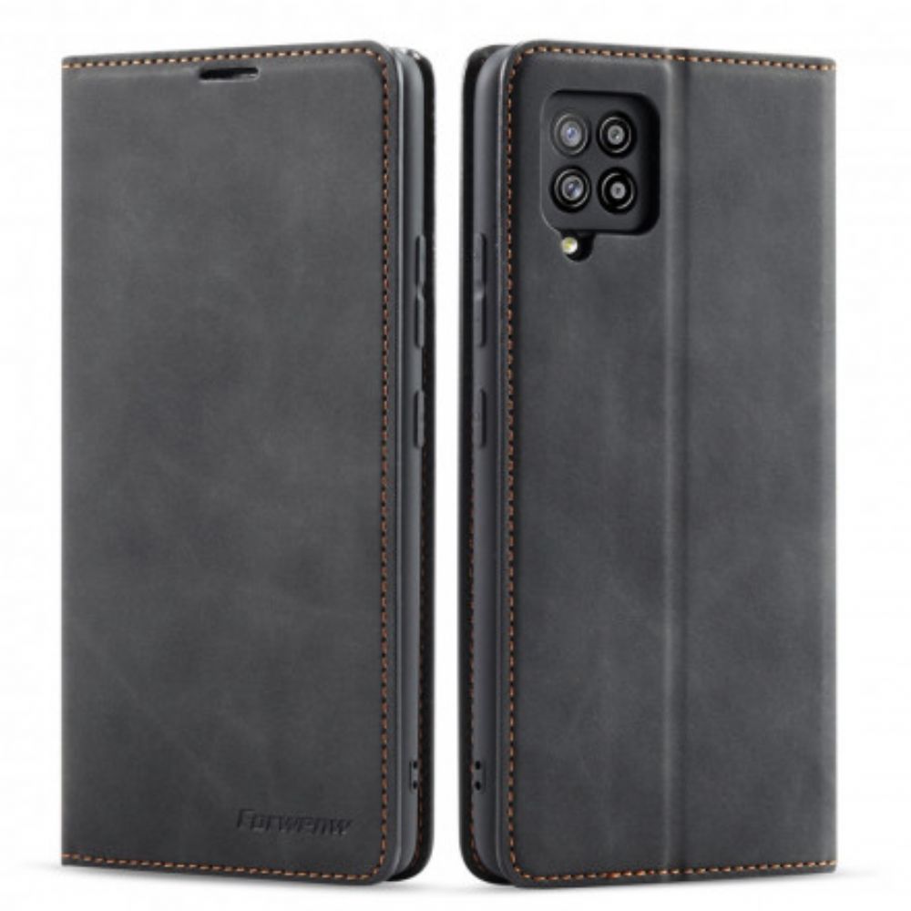 Schutzhülle Für Samsung Galaxy A12 / M12 Flip Case Ledereffekt Vorw