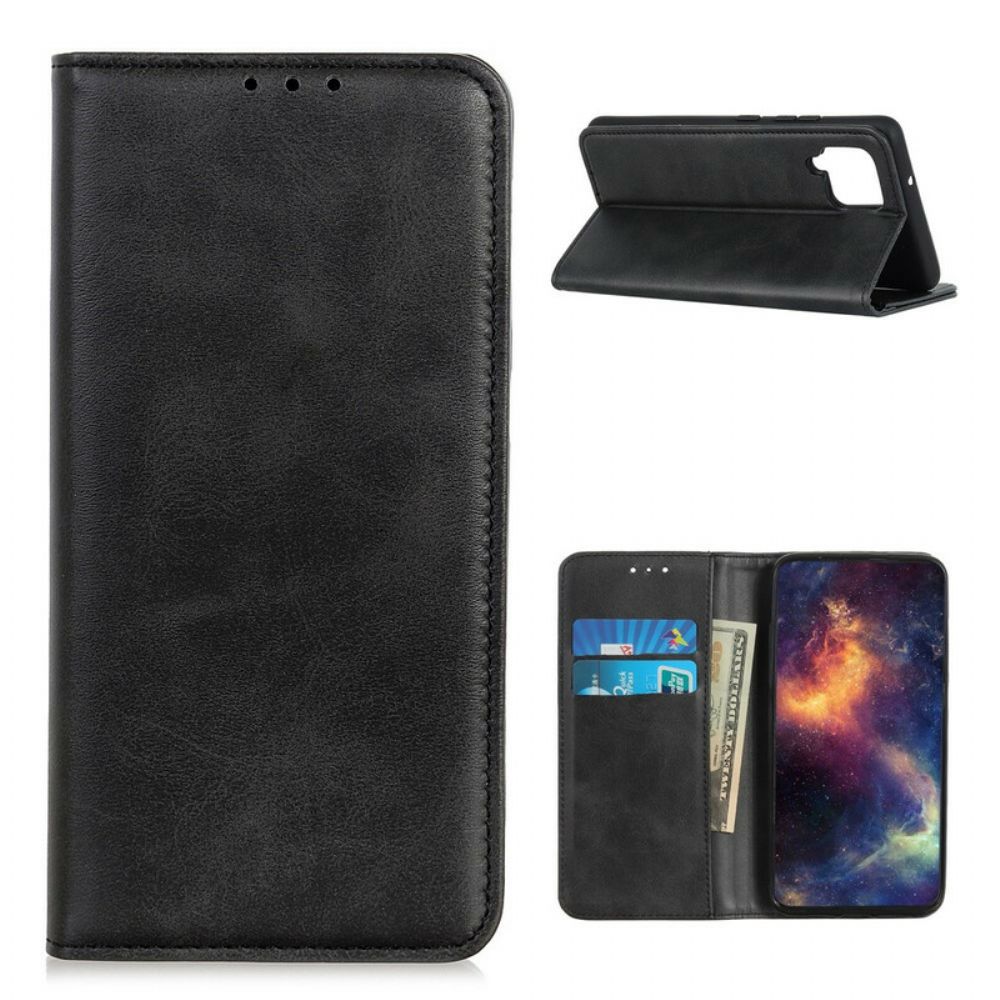 Schutzhülle Für Samsung Galaxy A12 / M12 Flip Case Spaltleder