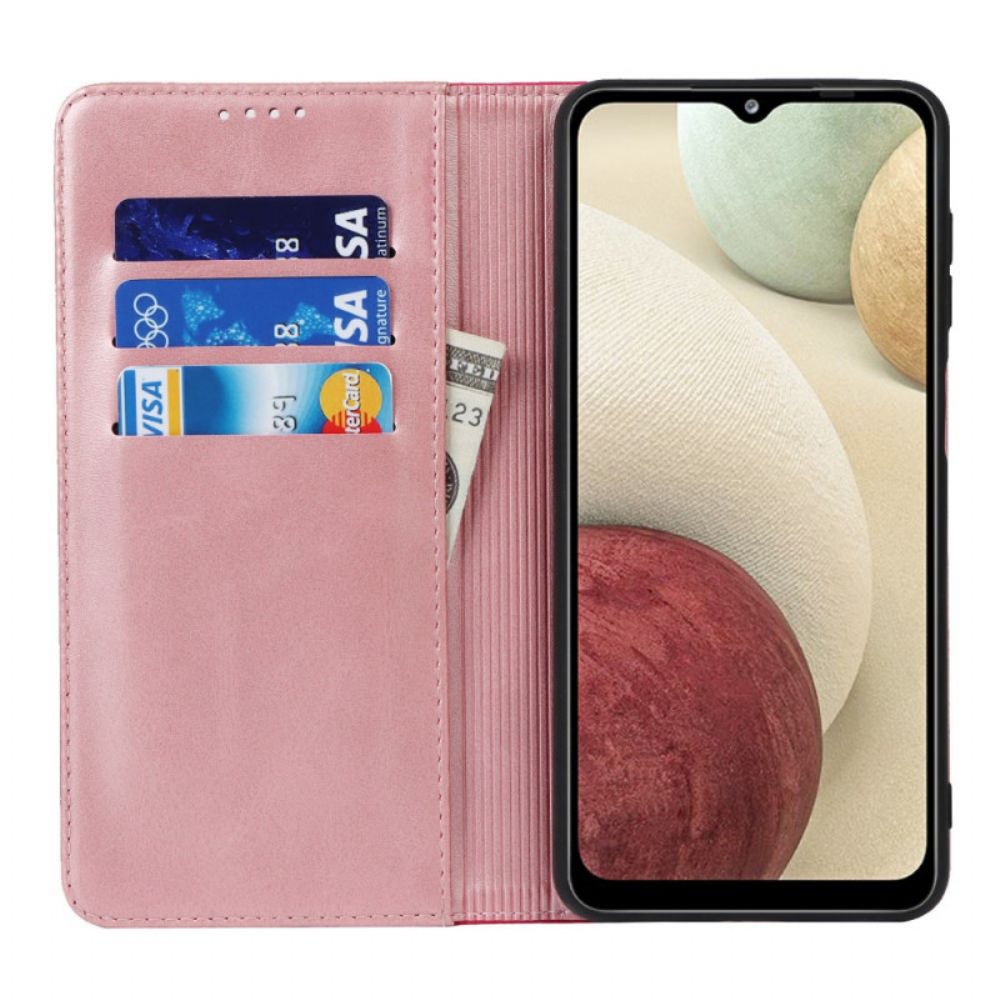 Schutzhülle Für Samsung Galaxy A12 / M12 Flip Case Zweifarbiges Leder