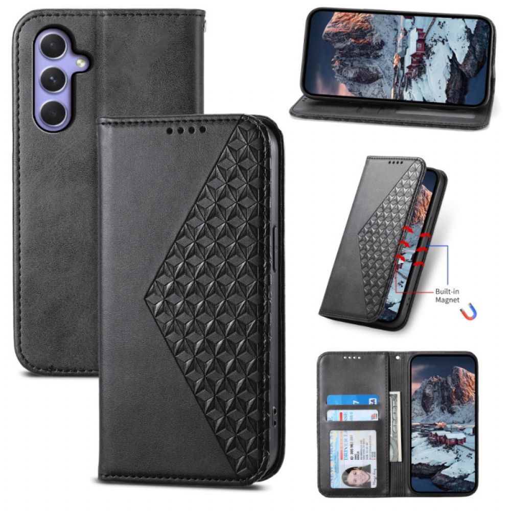 Flip Case Samsung Galaxy A55 5g Handyhülle 3d-diamanten Mit Riemen