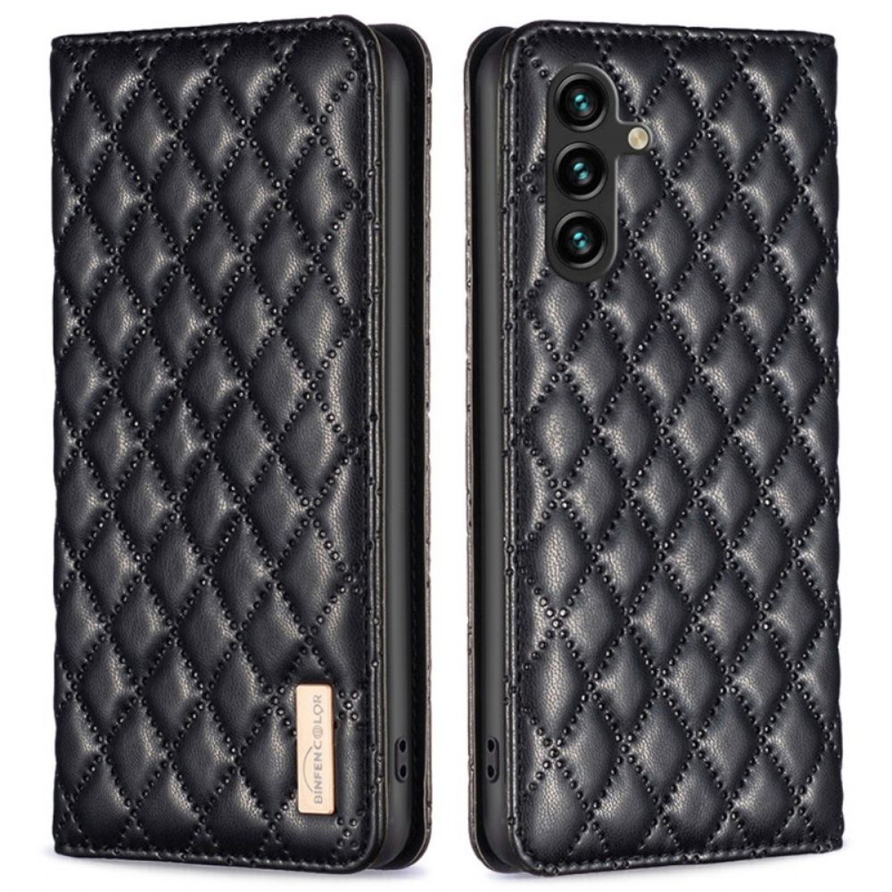 Flip Case Samsung Galaxy A55 5g Handyhülle Gesteppt Binfen Color