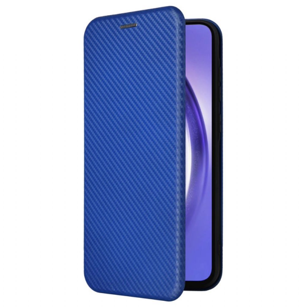 Flip Case Samsung Galaxy A55 5g Handyhülle Kohlefasertextur