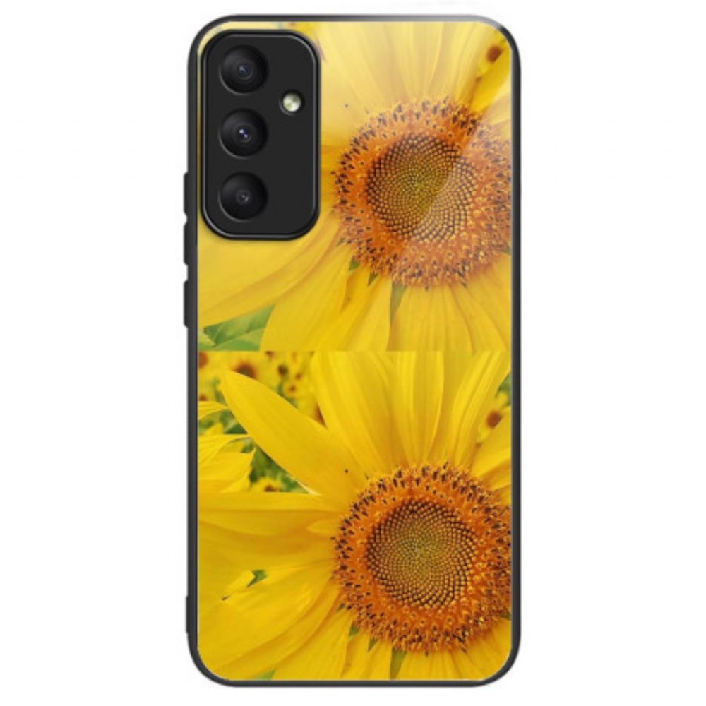 Hülle Samsung Galaxy A55 5g Handyhülle Sonnenblumen Aus Gehärtetem Glas