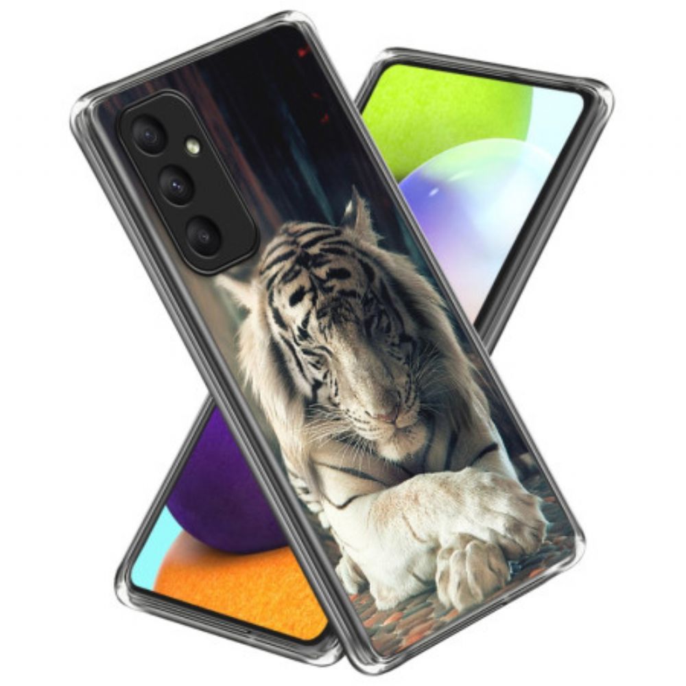 Hülle Samsung Galaxy A55 5g Weißer Tiger