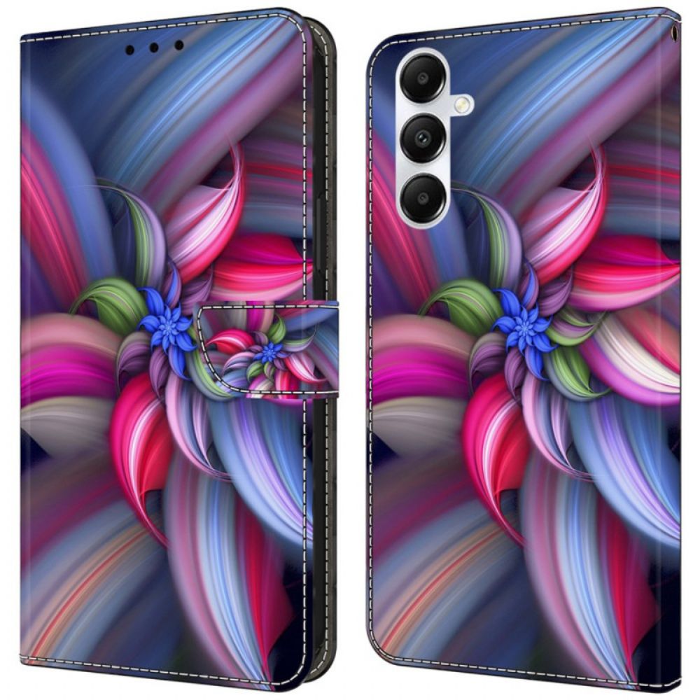 Lederhüllen Für Samsung Galaxy A55 5g Blume In Farbe