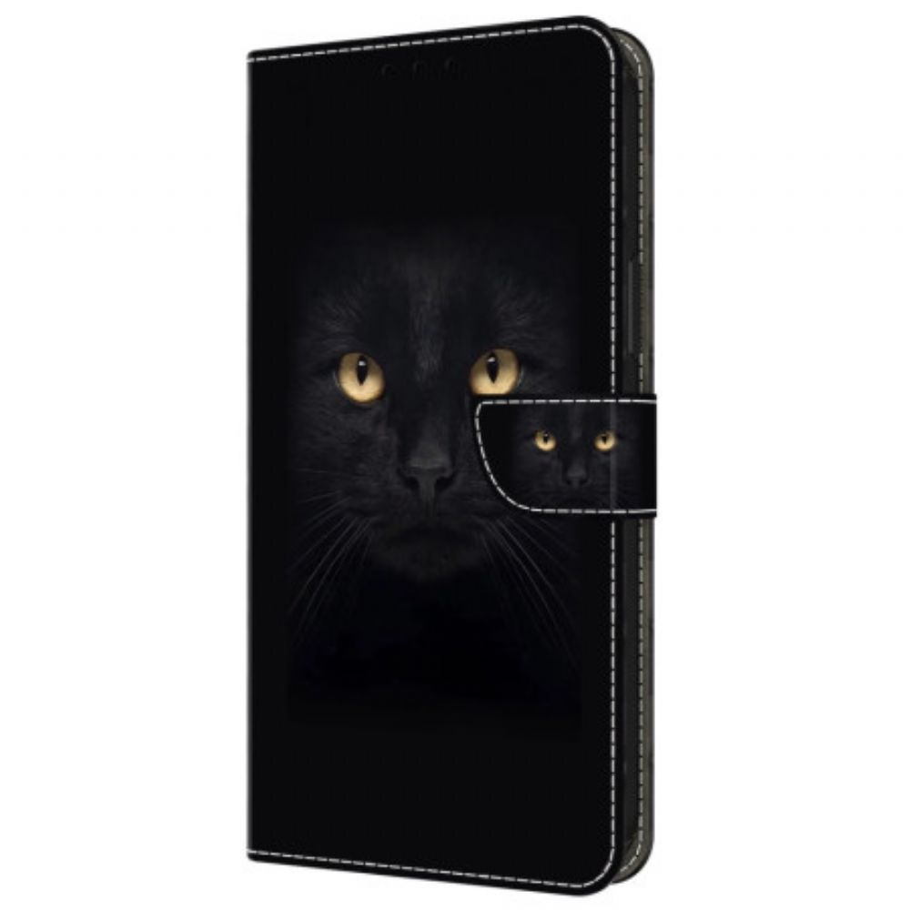 Lederhüllen Samsung Galaxy A55 5g Schwarze Katze