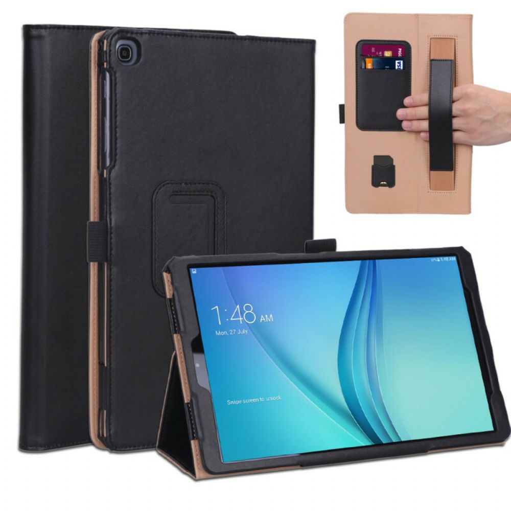 Case Für Samsung Galaxy Tab A 10.1 (2024) Lederstil Mit Riemen