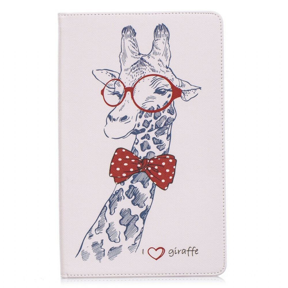 Case Für Samsung Galaxy Tab A 10.1 (2024) Nerdige Giraffe