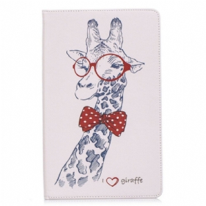 Case Für Samsung Galaxy Tab A 10.1 (2024) Nerdige Giraffe