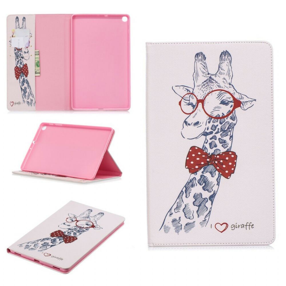 Case Für Samsung Galaxy Tab A 10.1 (2024) Nerdige Giraffe