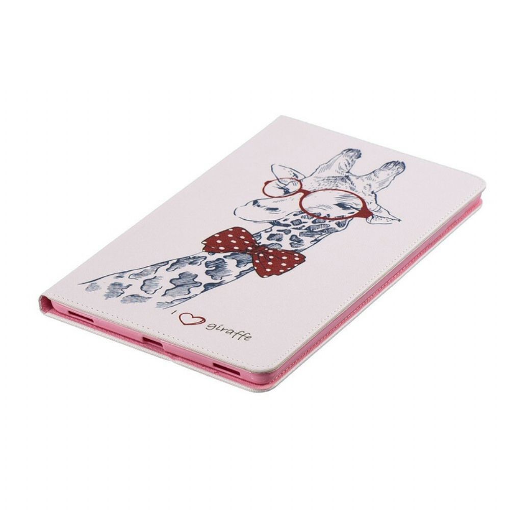 Case Für Samsung Galaxy Tab A 10.1 (2024) Nerdige Giraffe