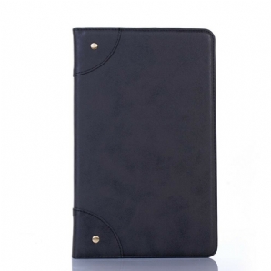 Case Für Samsung Galaxy Tab A 10.1 (2024) Vintage Nieten Aus Kunstleder