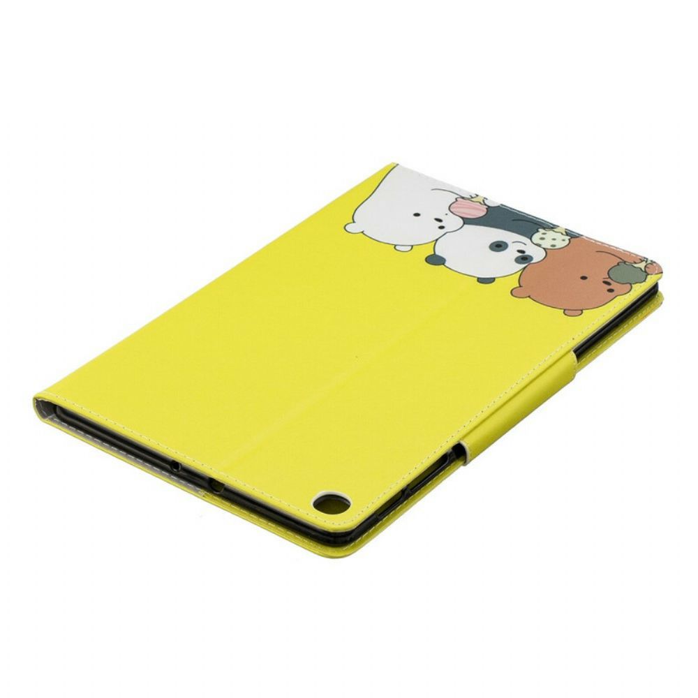 Flip Case Für Samsung Galaxy Tab A 10.1 (2024) Bären- Und Pandaverschluss-design