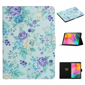 Flip Case Für Samsung Galaxy Tab A 10.1 (2024) Blumen Blumen Blumen