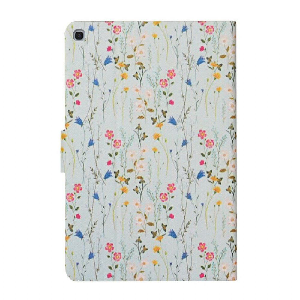 Flip Case Für Samsung Galaxy Tab A 10.1 (2024) Blumen Blumen Blumen