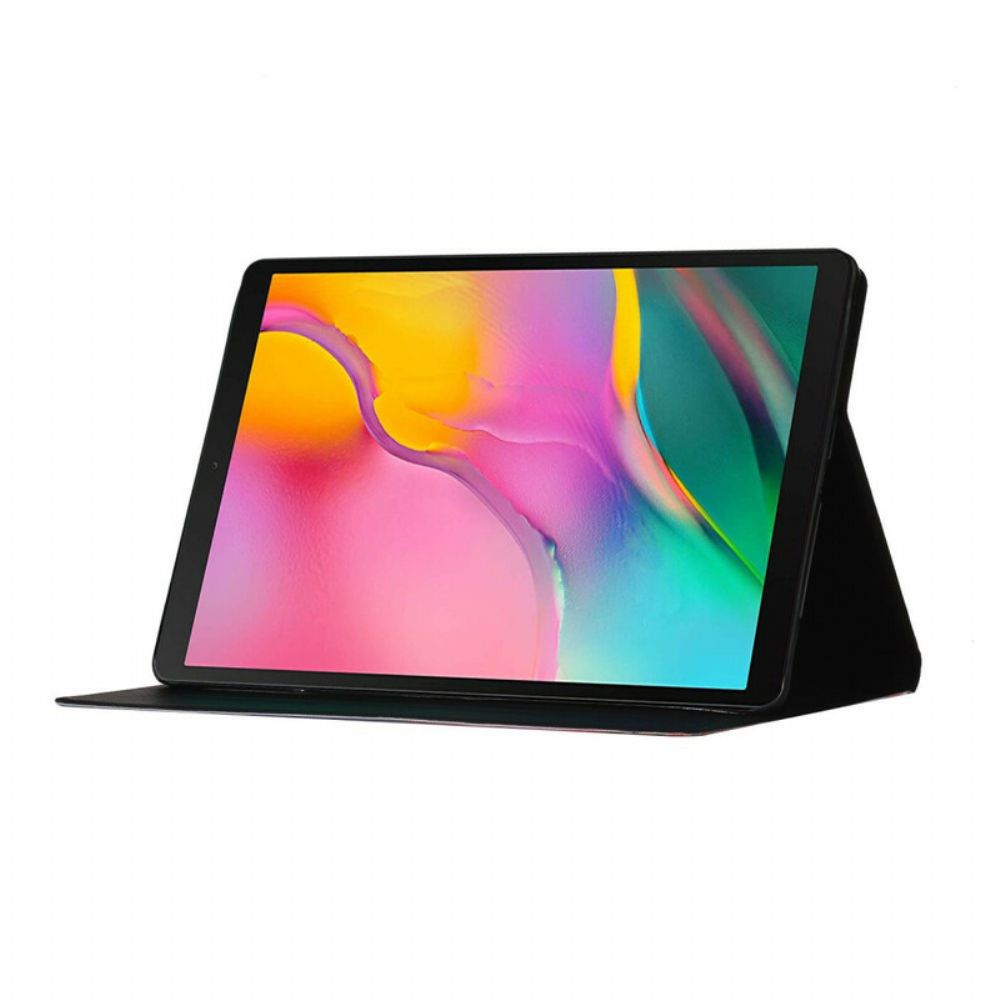 Flip Case Für Samsung Galaxy Tab A 10.1 (2024) Blumen Blumen Blumen