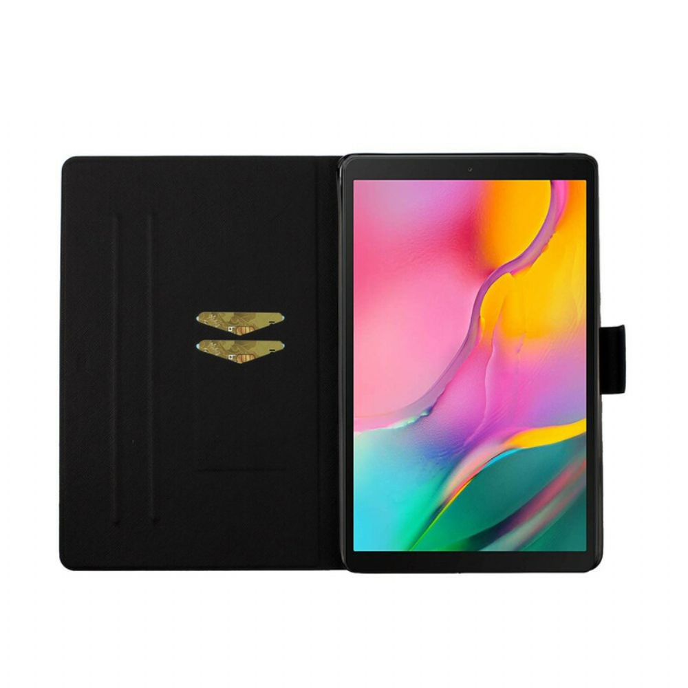 Flip Case Für Samsung Galaxy Tab A 10.1 (2024) Blumen Blumen Blumen