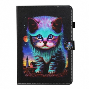 Flip Case Für Samsung Galaxy Tab A 10.1 (2024) Elektrokat