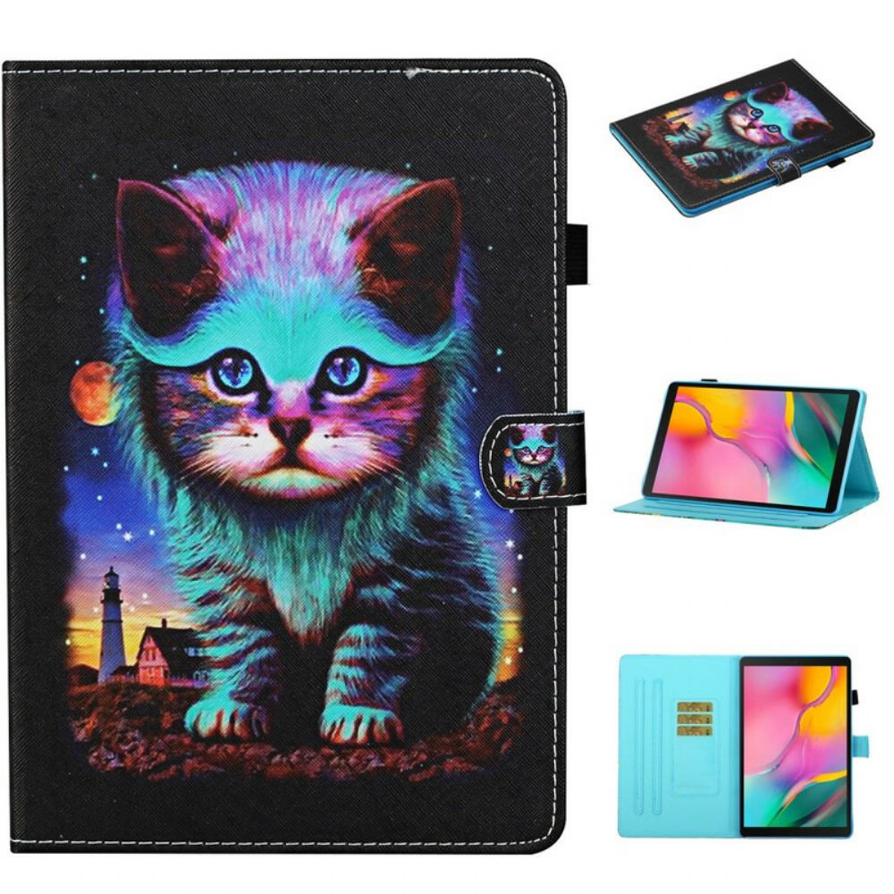 Flip Case Für Samsung Galaxy Tab A 10.1 (2024) Elektrokat